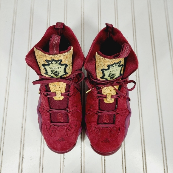 Adidas Crazy 8 Kobe Vino Pack Burgundy Red High Toe Athleisure Sneakers F463 - Picture 7 of 9